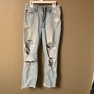 Abercrombie high rise girlfriend jeans